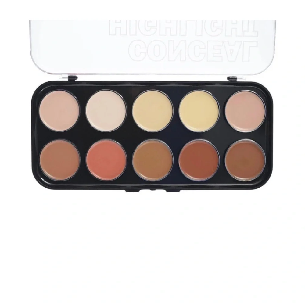 KLEANCOLOR Conceal, Highlight, Contour Kit, cream formula